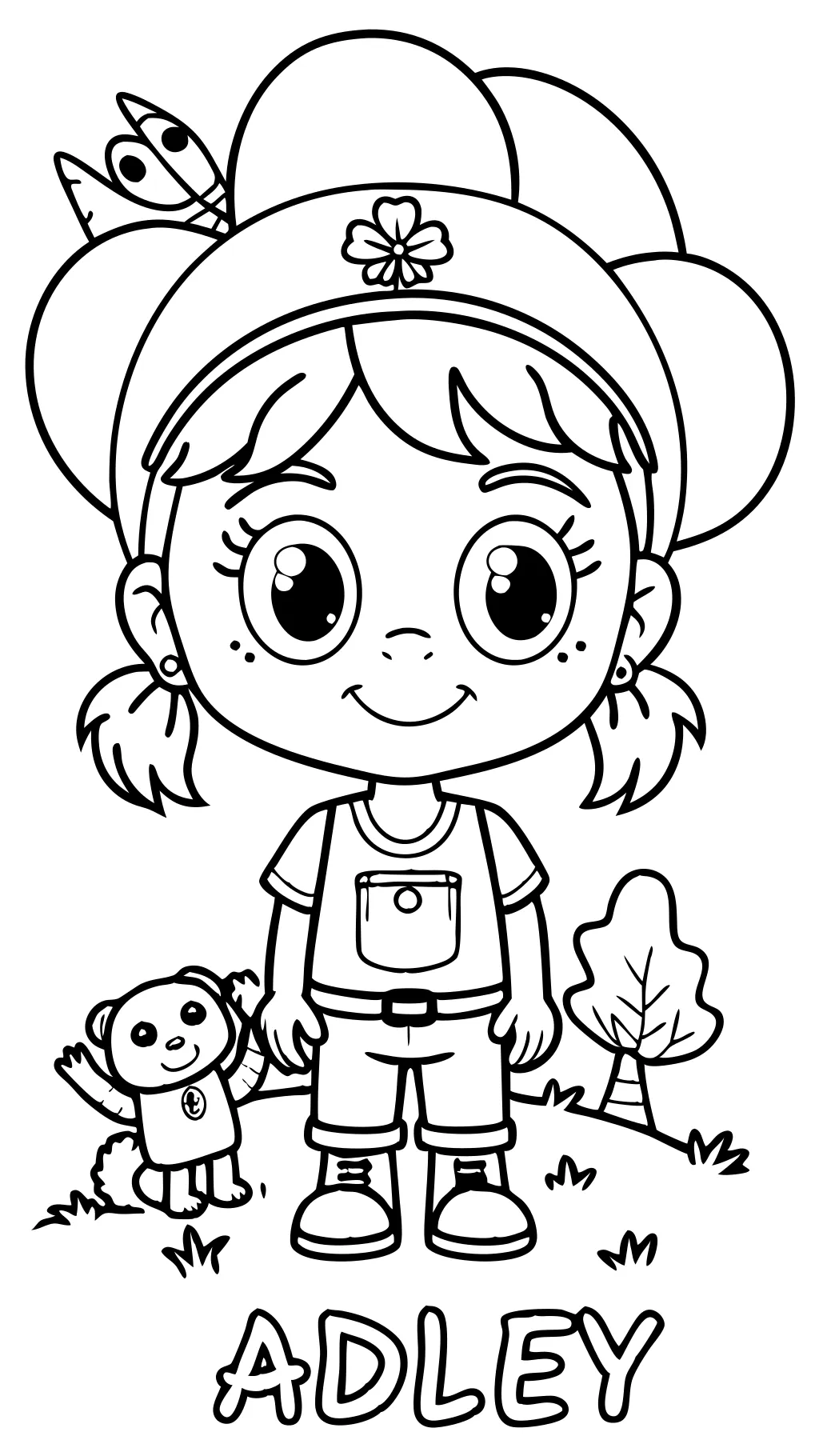 adley coloring pages